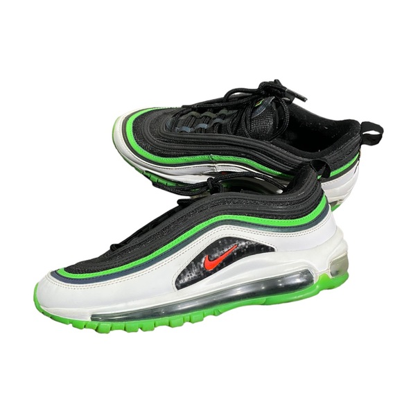NIKE Air Max 97 GS 'Black Green' Sneakers
